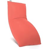 Yogibo Max 6 Foot Giant Bean Bag Chair Bed Lounger for Adults, Kids and Teens with Filling, Extra Large, Oversized, Big, Huge, Plush, Sensory Beanbag Couch Sofa Sack, Washable Cover, Coral