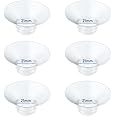 Flange Insert 21mm 6pcs Compatible with Momcozy M5/M9/M6/S12 Pro/V1 Pro/V2 Pro,for Spectra/Medela/MomMed/eufy/Lansinoh/Elvie Breast Pump, Fit for 24mm Flange/Shield of Most Pumps, Breastfeeding Parts