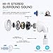 Bluetooth 5.0 Earbuds Wireless Headphones Hi-Fi Sound Bluetooth Headset with Fast Charging Case 24Hrs Extended Playtime Pop-Up Pairing for iPhone Apple Airpods Samsung Sports Earphonethumb 3