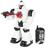Best Choice Products Walking Remote Control RC Battery Powered Robot Police Toy Lights and Sound Effects