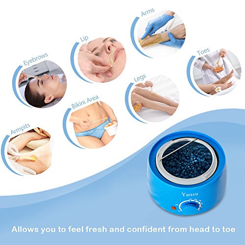 Yansu Waxing Hair Removal Electric Hot Wax Warmer Adjustable Hard Wax