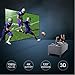 Yome 120 Inch Projector Screen, 16:9 HD Anti-Crease Indoor Outdoor Foldable Portable Movie Screen Support Double Sided Projection for Home Office Travel Party, 4K, 3D, White