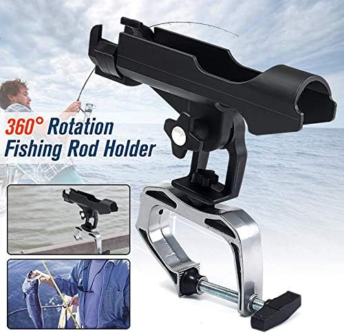 360 Degree Adjustable Rotation Boat Fishing Pole Stand Bracket Rest Fishing Rod Racks Gear For Kayak