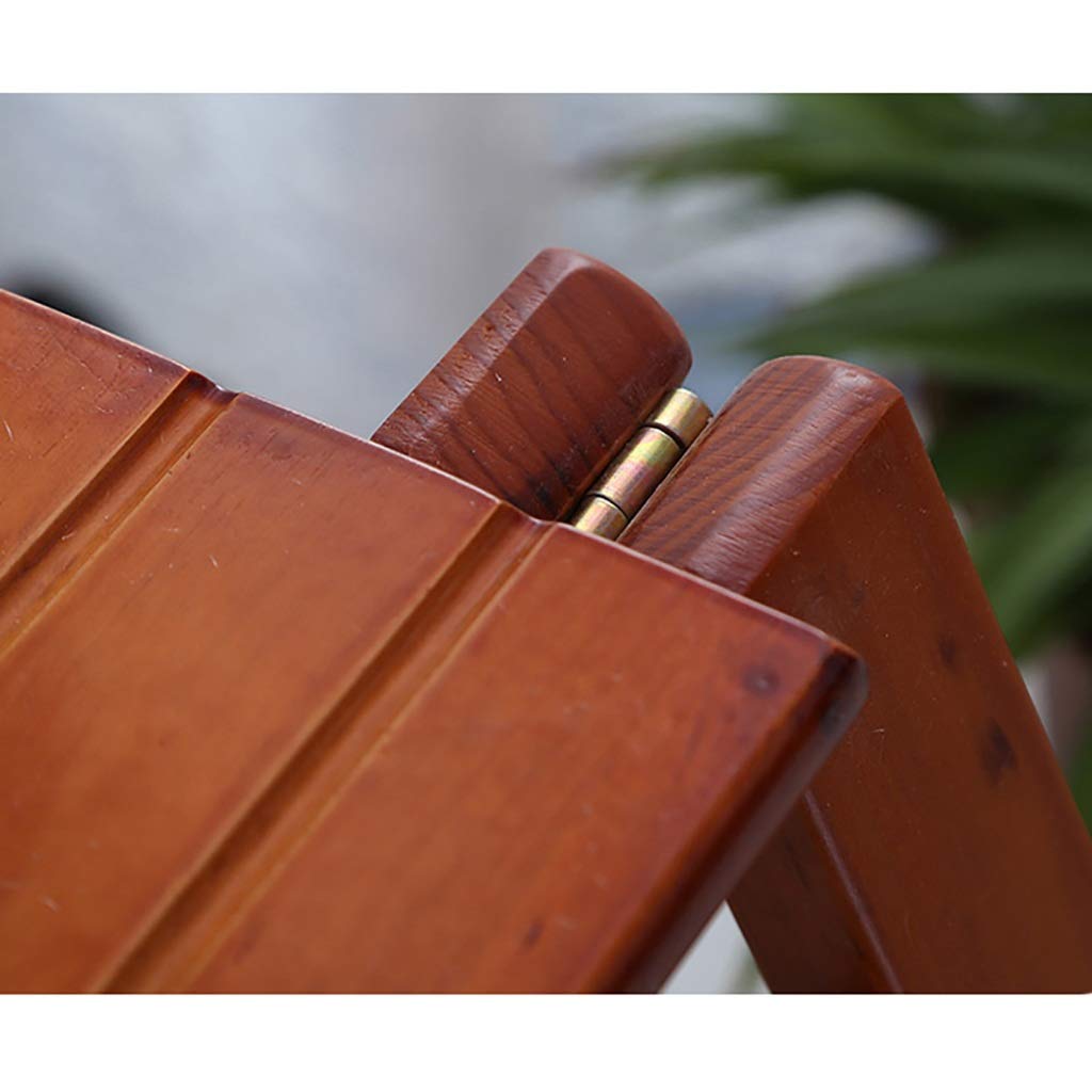 stufenförmige Leiter aus Holz LYXPUZI Klappleiter aus massivem Holz