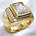 Wayne-Size 8-15 Jewelry Man's AAA Sapphire 18K Gold Filled Ring R199
