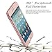 FIRMGE iPhone 6 Plus Case, 360 Full Body Coverage Protection Hard Slim Ultra-Thin Hybrid Case Cover & Skin with Tempered Glass Screen Protector for Apple iPhone 6 Plus 5.5