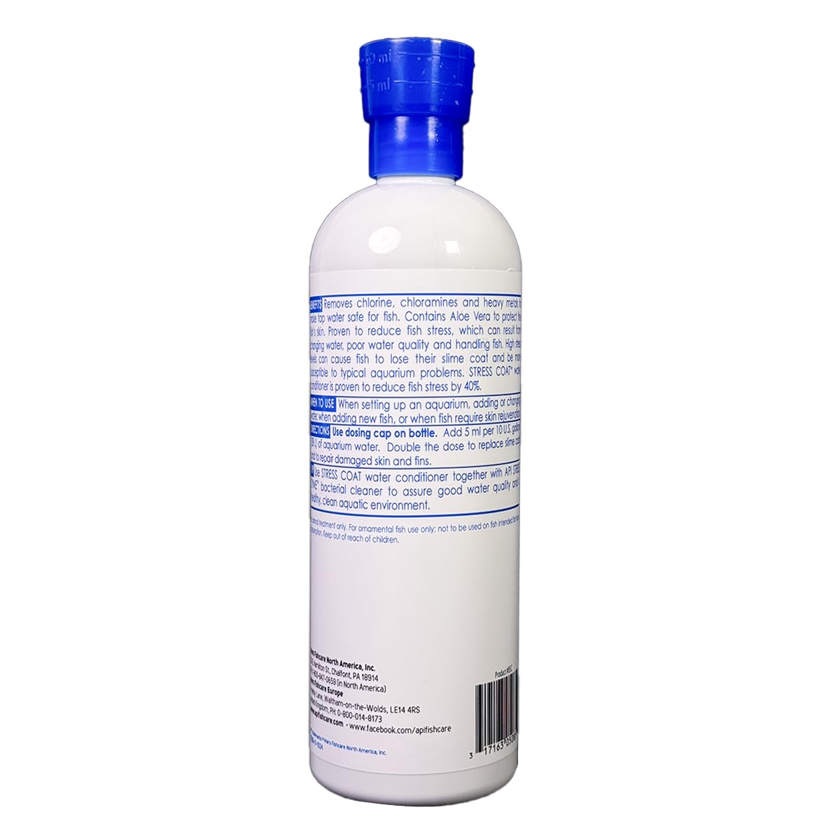 API STRESS COAT Aquarium Water Conditioner 16-Ounce Bottle
