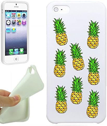 So Many Pineapples Love Fruits Summer Cool Funny Girls Teens IPhone 5 / iPhone 5S Case Cover By NickyPrints. UNIQUE Designer Gloss Candy TPU Flexible Slim Case for iPhone 5 5S