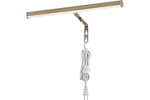 Ciata Picture Light, Picture Frame Light, 14-Inches Integrated LED Art Light, 3000K, 4 Watt (40W Eqv) Metal Picture Lights for Wall, Artwork Light with in-line On/Off Switch in Antique Brass Finish