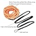 Ucreative 1/4 Inch x 50 Feet 10,000LBs Synthetic Winch Line Cable Rope with Black Protecing Sleeve for ATV UTV (Orange)