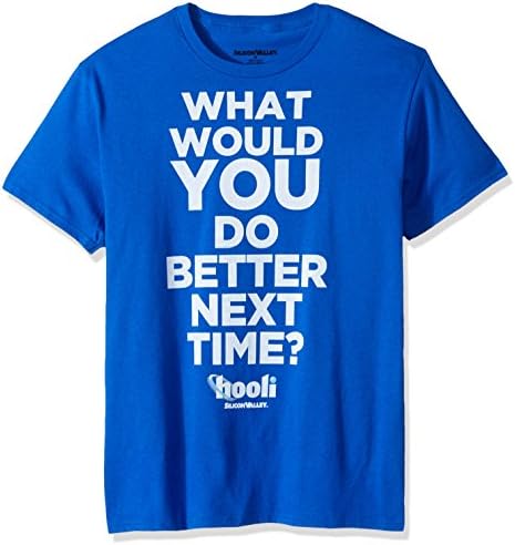 Silicon Valley Men's Quote Do Better Next Time Graphic Tee, Royal, X-Large
