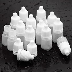 Hslife 100pcs Plastic Dropper Bottles 2ML Empty