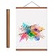 Benjia 18x24 Poster Frame, Magnetic Light Wood Frame Hanger for Photo Picutre Canvas Artwork Art print Wall Hanging (1 Pack, 18
