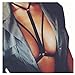 Mallcat Women Alluring Harness Bra Hollow Out Bra (S, Black)