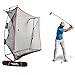 Rukket 9x7x3ft Haack Golf Net Pro | Practice Driving Indoor and Outdoor | Professional Golfing at Home Swing Training Aids | by SEC Coach Chris Haack