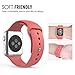 MoKo Apple Watch Band Series 1 Series 2, Soft Silicone Replacement Sports Band for 38mm Apple Watch 2015 & 2016 All Models, Coral (Not fit 42mm Versions)