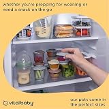 Vital Baby Nourish Store & Wean Pots 60ml 6 Pack Leakproof Biodegradable view 5
