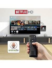 eshowee 7.1 Android TV Box con mando a distancia de voz Amlogic s905 W Quad Core DDR3 de 2 GB 16 GB 4 K UHD WiFi