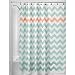 iDesign Fabric Chevron Shower Curtain for Master, Guest, Kids', College Dorm Bathroom, 72
