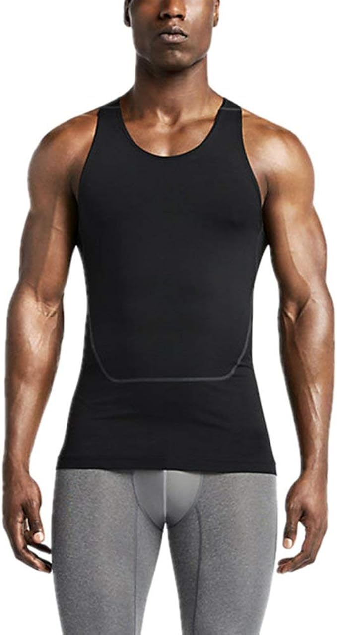 Men's Breathable Compression Tank Top Festival Sleeveless Vest Sport