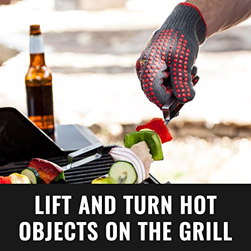 Grillaholics Barbecue Gloves, Top Cooking Gloves in Barbeque Grilling Accessories, 660°F Heat Resistant with ThermoMatrix Silicone, Protect Your Hands with BBQ Oven Mitts - Thumbnail 5