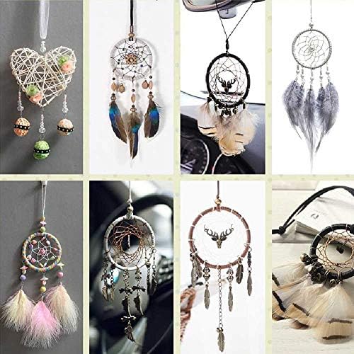 nianrui . Small rearview mirror dream catcher car accessories mini car accessories men and women car accessories to ensure safety Bohemian wind