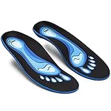 Orthotic Insoles for Flat Feet , Arch Support Shoe Inserts for Foot Pain, Heel Pain, Plantar Fasciitis and Over-pronation Relief for Men and Women