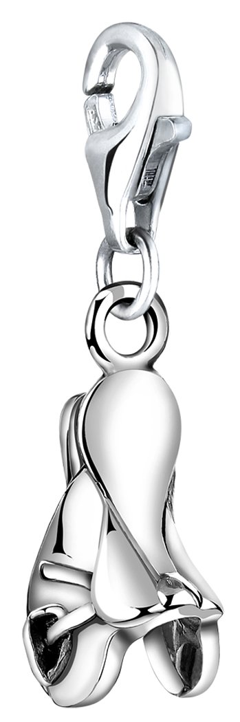 Nenalina Horse Saddle Carabiner Charm Pendant for Charm Bracelet 925 Sterling Silver 713191-000, Sterling Silver, No Gemstone