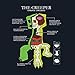 Minecraft Big Boys' Creeper Anatomy Youth Tee,Navy,youthLarge