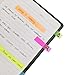 Antner 400 Pieces Pop-up Page Markers Sticky Tabs Index Tabs Flags Sticky Notes with Box, Fluorescent Sticky Note for Page Marker, 6 Sets 3 Sizes