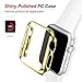 Apple Watch Case, UMTele Super Thin PC Plated Plating Protective Bumper Cover Case for iWatch Apple Watch & Sport & Edition 42mm Gold