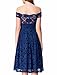 Noctflos Women's Off Shoulder Lace Flare Dress For Cocktail Party Wedding Guest