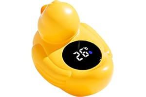 Duck Baby Bath Temperature Gauge - Digital Water Thermometer, Kids Bathroom Accessory | Cute Yellow Duck Bathh Thermometer, S