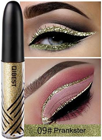 Ourhomer💕 QIBEST Waterproof Long Lasting Metallic Shiny Smoky Eyes Beauty Eyeshadow Glitter Liquid Eyeliner