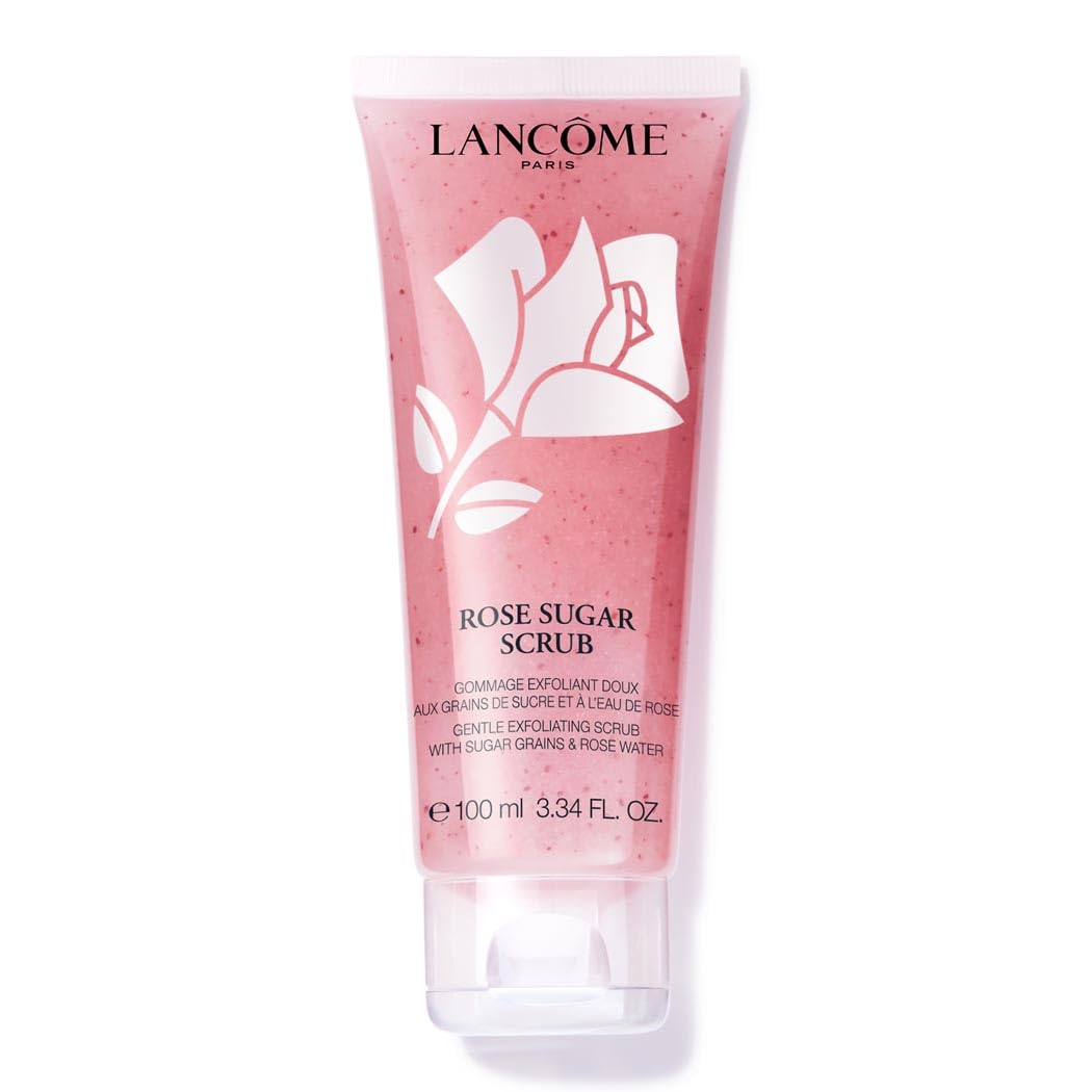 Lancôme Rose Sugar Scrub - Gentle Exfoliating Face Scrub with Sugar & Rose Water for All Skin Types, 100ml