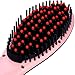 Guisee Hair Straightener Brush, with 5 degree Adjustment Segments Temperature Ceramic Heating Straightening Irons Brush, Support Dual Voltage, Anti-Scald