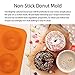 Donut Pan Mold, 24-Cavity Silicone BPA-Free Doughnut Baking Cake Bagel Mold