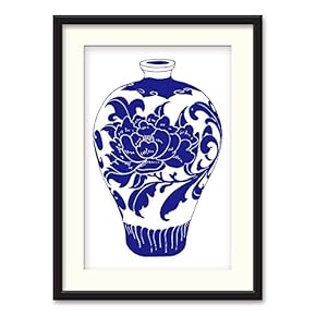 Black Paper Framed Canvas Wall Art for Living Room, Bedroom China Style Canvas Prints for Home Decoration Ready to Hanging - 23x31 inches