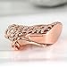 maycom High-heeled Shoe Keychain Creative Fashion Refinement Lady Gift Hollow Shoes Keyring Key Chain Ring Keyfob 86113 (Rose Gold)