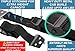 METAL Anti Tip Furniture Kit TV Safety Straps For Flat Screens -4 PACK BLACK- Earthquake Straps - TV Anchors For Baby Proofing - Antitip Kit - Mounting Straps - Childproof Child Proof Baby Proof Mount