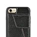 ZVEdeng for iPhone SE 2022 Wallet Case, iPhone 8 Card Holder Case, iPhone 7 Case with Credit Card Holder Slot Leather Wallet Phone Case Magnetic Flip Case for iPhone SE 2022/2020/8/7 4.7 INCH-Black