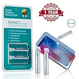 DOTSOG Liquid Nano Screen Protector, (2-Pcs) Hi-Tech Anti Scratch Liquid Glass Screen Guard Tempered for All Smartphones & Sports Watches & Tablets, Covers Up to 6 Phones
