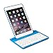 Luxmo Aluminum 360 Swivel Rotating Stand Case Cover Built-in Bluetooth Keyboard for Ipad Mini & iPad Mini with Retina Display Blue