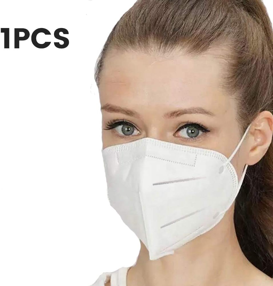 1 Pcs KN95 Face M-a-s-k, Anti PM2.5 Pollen Allergens Mouth Muffle, Dust Filter with Ear Loop, Multifunctional Protective