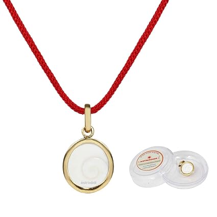 ASTRODIDI Stoneware Gomti Chakra Pendant (White)