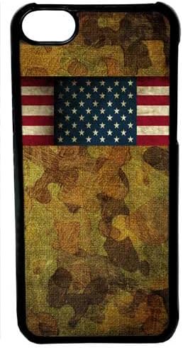 iPod Touch 6 Case, CellPowerCasesTM Willie's American Flag Bandana with Camo Duck Dynasty [Hard Case] - iPod Touch 6th Generation Black Case [iPod 6 V2 Black]