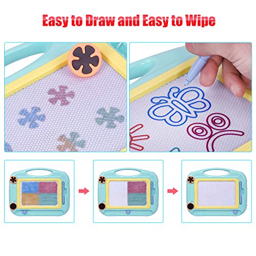 MIZIKUSON Magnetic Drawing Board for Kids and Toddlers, Easy Erasable Doodle Sketch Pad Board Educational Toys Writing Tablet Gifts