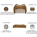 Aberlite Beard Straightening Brush Kit for Men - Beard Straightener Brush (Medium) w/Extra-Firm Boar Bristle - Sandalwood Beard Straightening Comb - Beard/Mustache Scissors