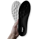 Original Stepprs Comfort Shoe Insoles for Men Women Adjustable Size 4D Memory Foam Cloud Soles Arch Support Improved Posture (Black, US Men 7.5-10.5)