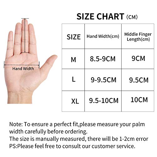 WESTGIRL Full Finger Cycling Gloves for Men Women, Touch Screen Silicone Gel Pad Shock-Absorbing Anti-Slip Breathable Sports Gloves for Running, Climbing, Hiking, Training